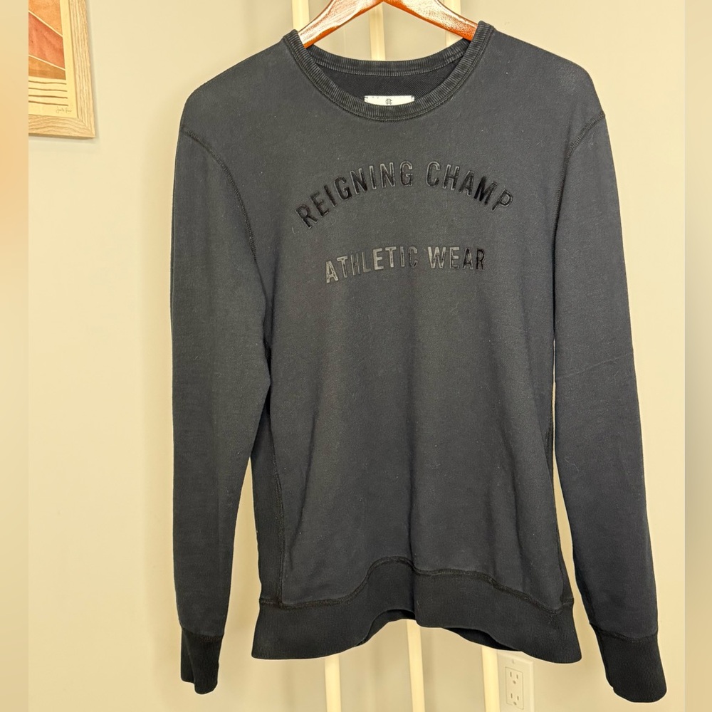 Reigning Champ CharcoalCrew Neck Sweater